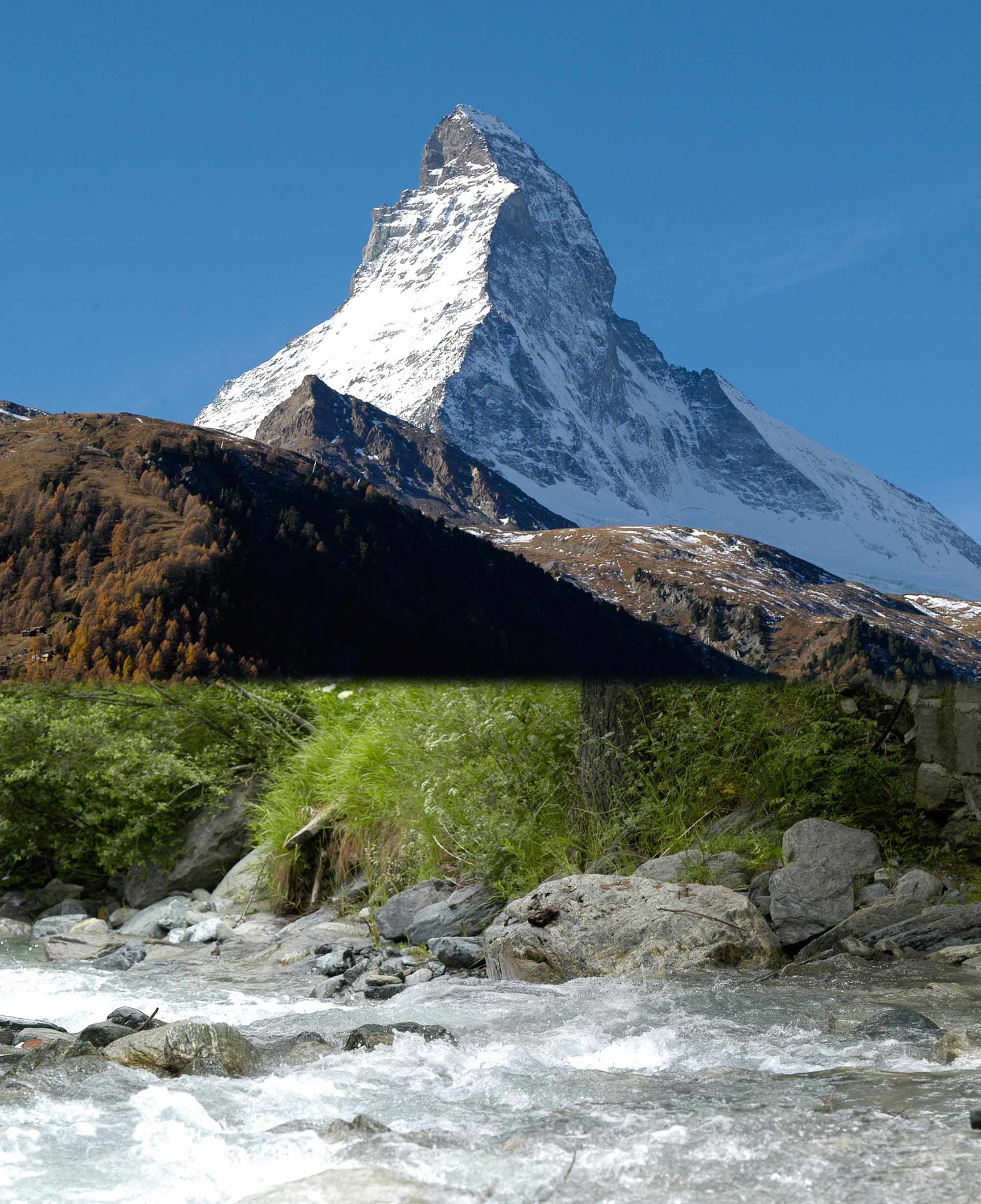 2015 â€“ Feiern und Feste fÃ¼r das Matterhorn Im Jahr 2015 wird das Matterhorn gefeiert. Vor 150 Jahren, am 14. Juli 1865, standen die ersten Menschen auf dem Gipfel. Das wird gefeiert â€“ mit der NeuerÃ¶ffnung der HÃ¶rnlihÃ¼tte, den Freilichtspielen, einer Epochenwoche im Juli und vielen vielen weiteren AktivitÃ¤ten.